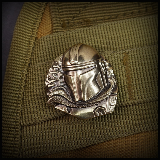 Клипса для системы MOLLE "Мандо" , латунь