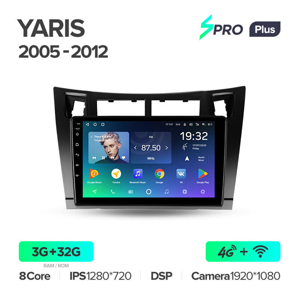 Teyes SPRO Plus 9" для Toyota Yaris 2005-2012