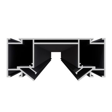 ST1047.439.02 Профиль для монтажа 48 под натяж. потолок ST-Luce Черный L3000мм (Заглуш внеш 2 в ком) SKYLINE 48+