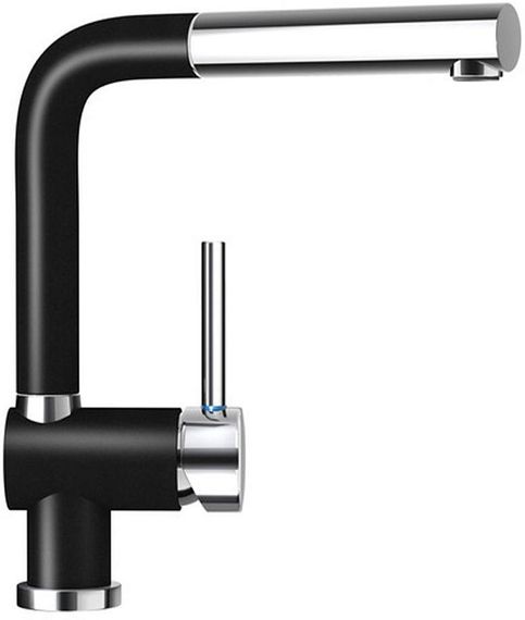 Смеситель Schock Piega-D , Cristadur, выдвижной излив хром/пуро