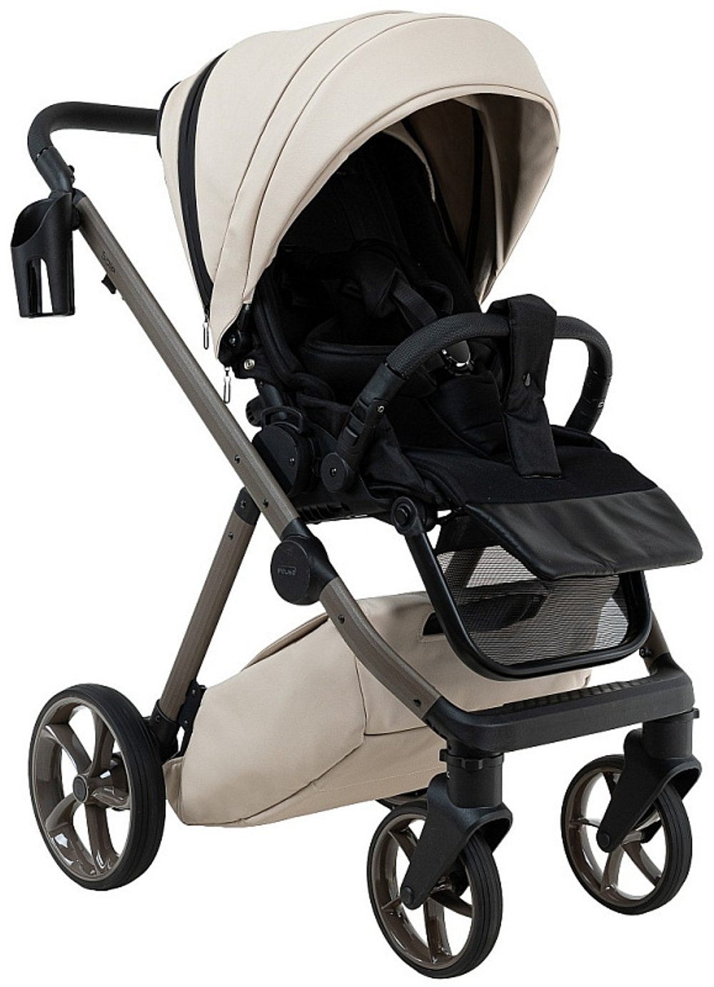 Детская коляска Pituso Sole Leather 2 в 1 PMPL/02 Latte