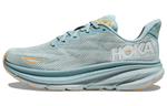 HOKA ONE ONE Cliffton 9 sports comfort fabric shock absorption, non-slip, wear-resistant, low-cut casual running shoes women's blue