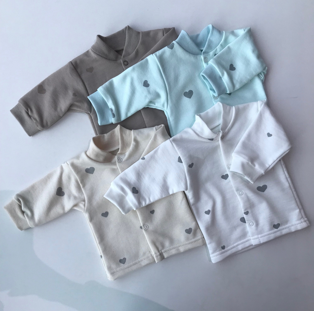 Кофта Сердечко (Малышеево) футер Арт: 0101Ф (Размер: 62)