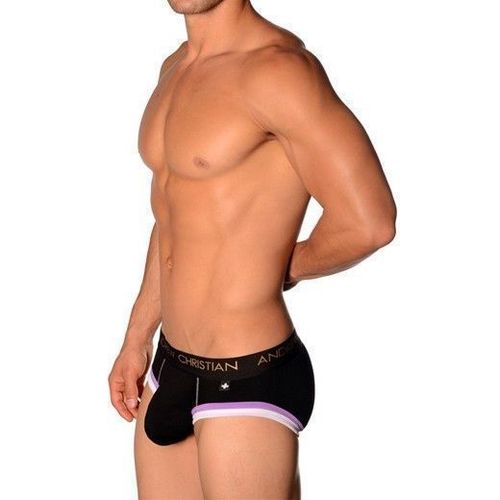 Мужские трусы брифы черные Andrew Christian Trophy Boy Black Briefs  AC3-M113