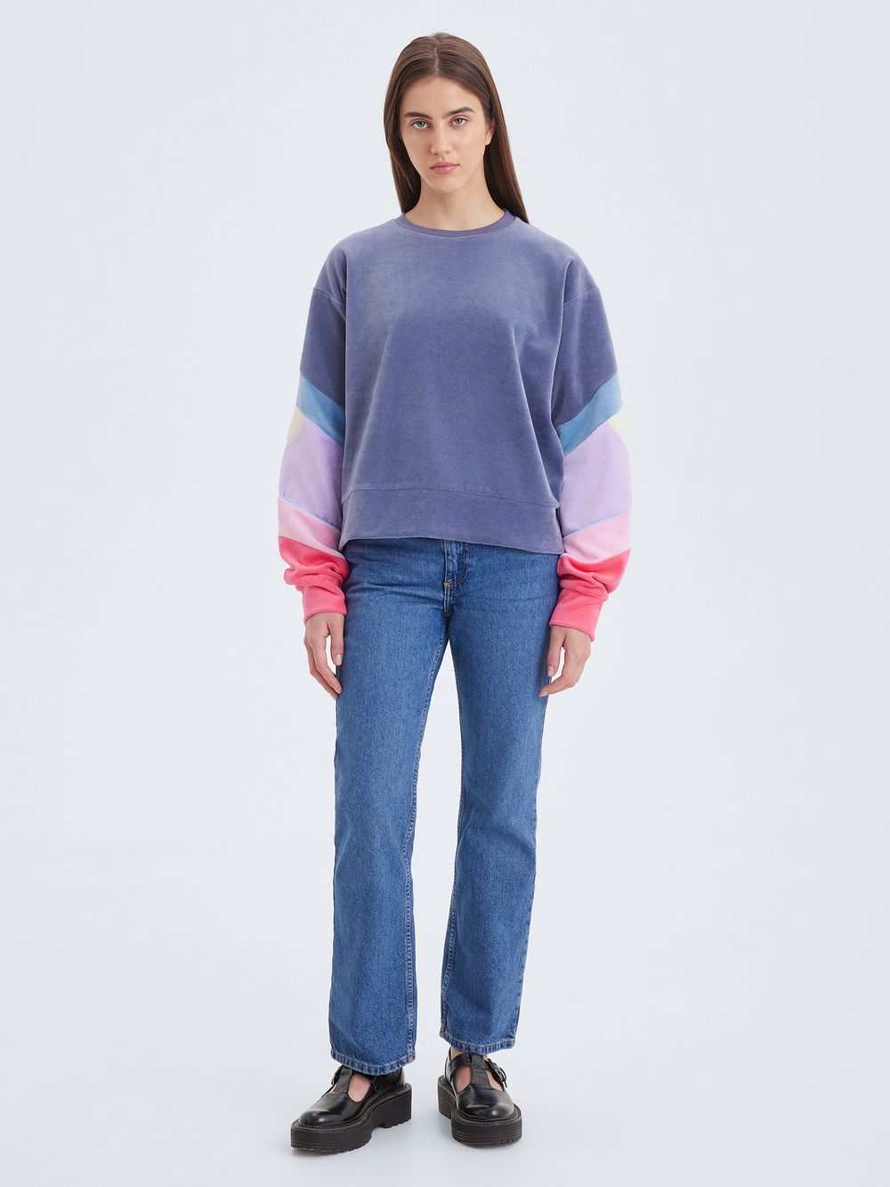 Толстовка "Бабочка" индиго