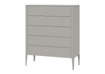 Комод Type 5 ящиков ширина 100 см (серо-бежевый)