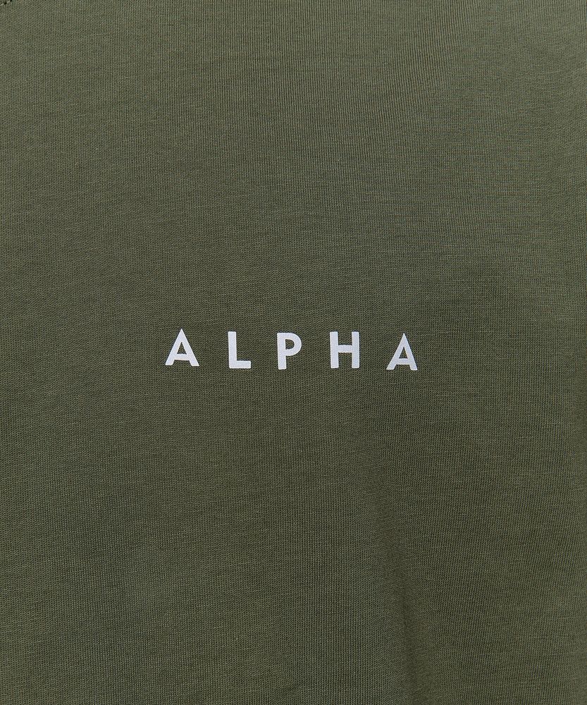 Футболка Alpha Industries Reflective Contract Зеленая