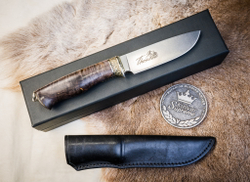 Охотничий нож Theseus M390 Satin темная рукоять