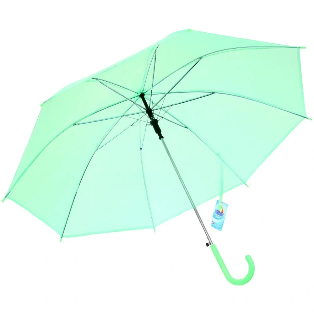 Зонт-трость женский «Классический» цвет мятный, 8 спиц, d-92см, длина в слож. виде 71см