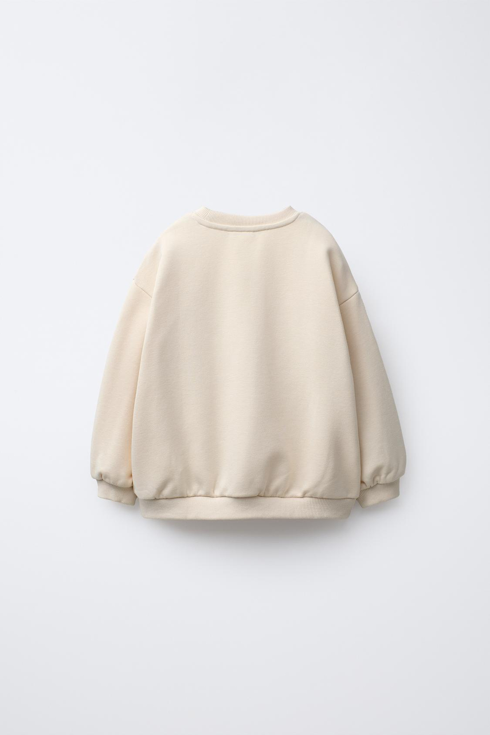 ZARA ТОЛСТОВКА С КАРМАНОМ В ФОРМЕ СЕРДЦА, ВАНИЛЬНЫЙ