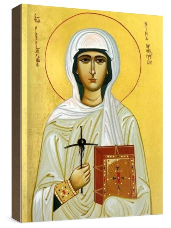 Нина, равноапостольная (рукописная икона)