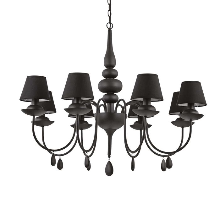 Потолочный светильник Ideal Lux BLANCHE SP8 NERO 111896