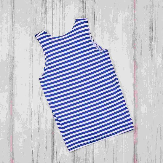 Майка тельняшка (бело-синий)