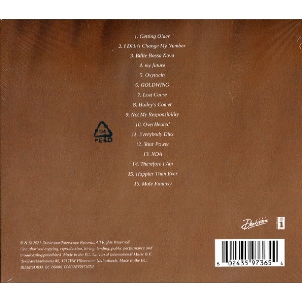 Billie Eilish / Happier Than Ever (CD)