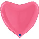 Шар (18"/46 см) Сердце, Бабл-гам
