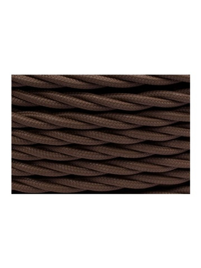 Провод ретро 2х1.5 матов. корич. (уп.20м) Bironi B1-424-72-20