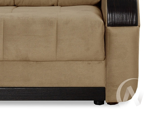 Диван прямой Татьяна 5 (БД) Optima/Bismark 02 (велюр бежевый)