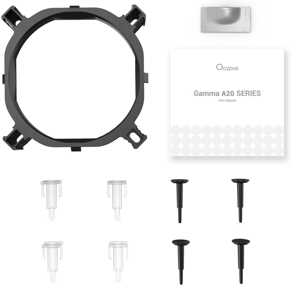 Кулер Ocypus Gamma A20 BK ARGB Gamma-A20-BK1AAWN00F-GL черный