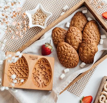 Пряничная форма Пасхальные яйца с цветами