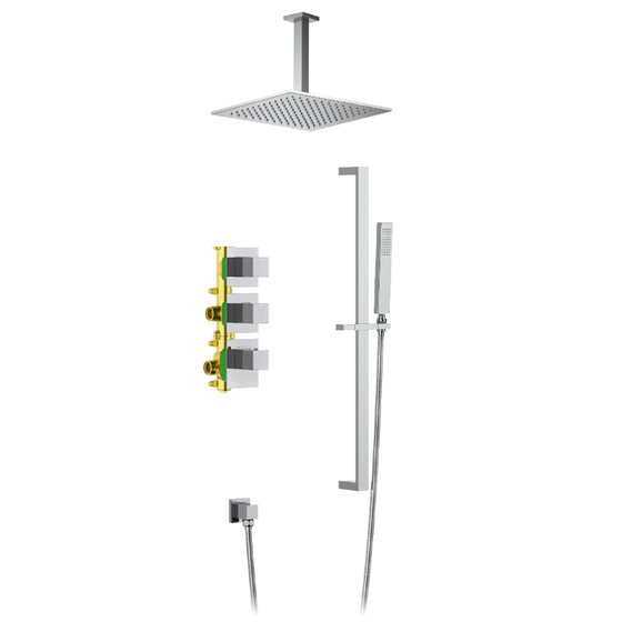 Душевая система встроенная с термостатом Selene SX-2229/00SM Хром