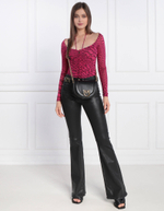 Кожаная сумка через плечо ROUND CLICK CLASSIC VITELLO MO Pinko - черный(101510 A0QO)