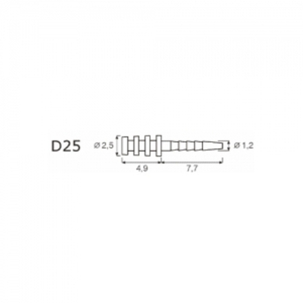 Анкерный титановый штифт IKT-D25-V