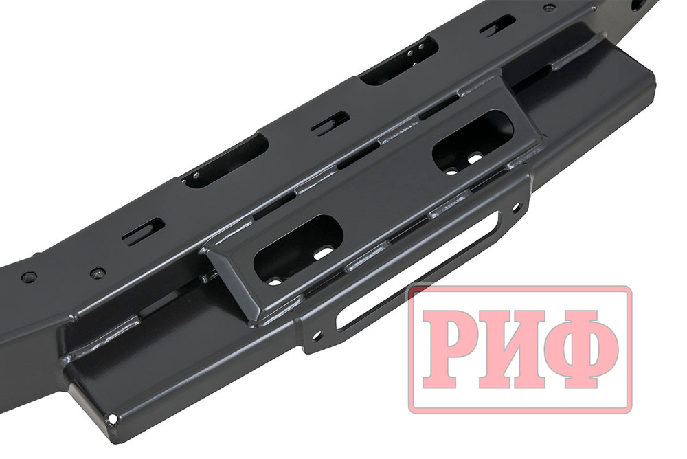 Площадка под лебёдку в штатный бампер Toyota Land Cruiser 300 (для высоких штатных бамперов) РИФ