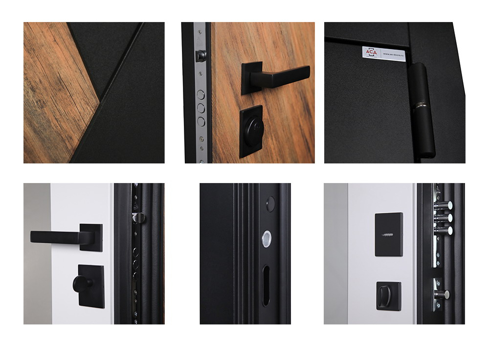 Стальная дверь "Loft" с зеркалом (адаптивная замковая часть).