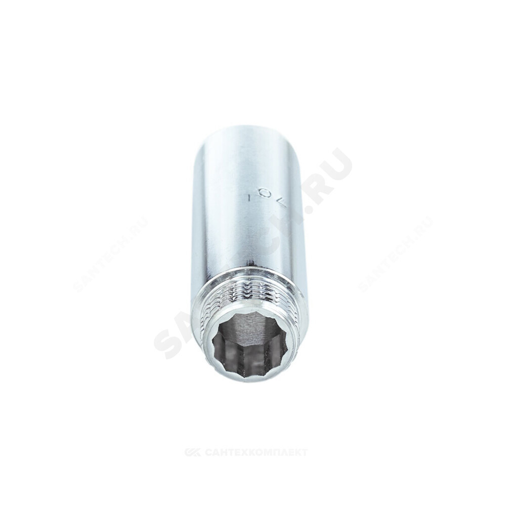 Удлинитель латунь хром Ду 20 (3/4") L=80мм ВР/НР 9031 Aquasfera 9031-14