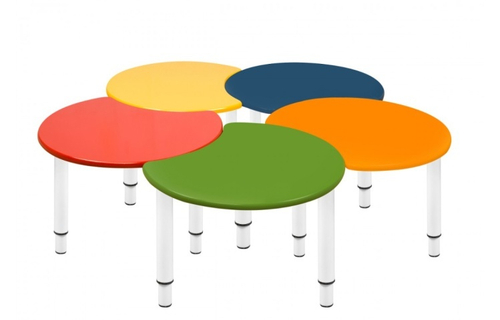 Стол Капелька 5 секций МДФ, d-1400