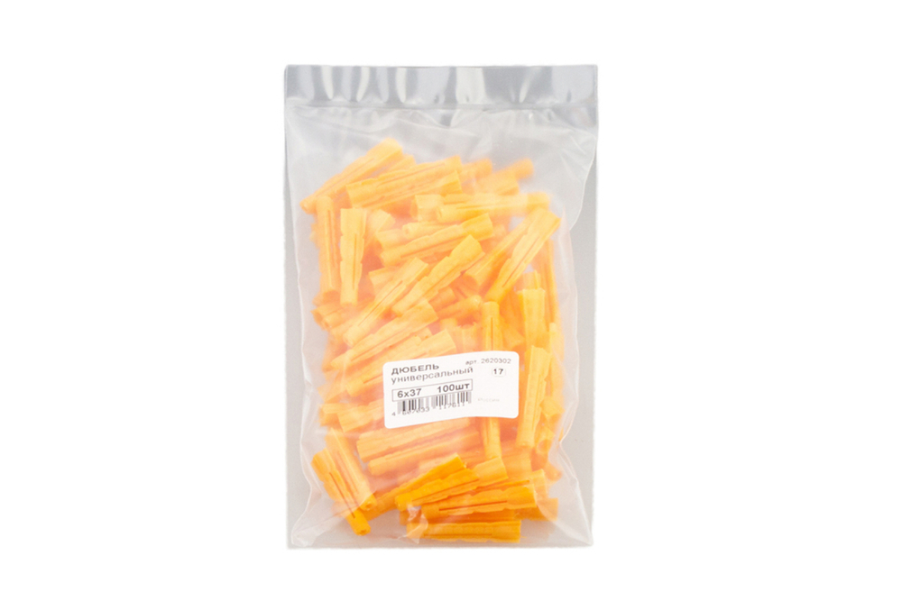 ДЮБЕЛЬ СТРОЙБАТ УНИВЕРСАЛЬНЫЙ 6Х37 100ШТ