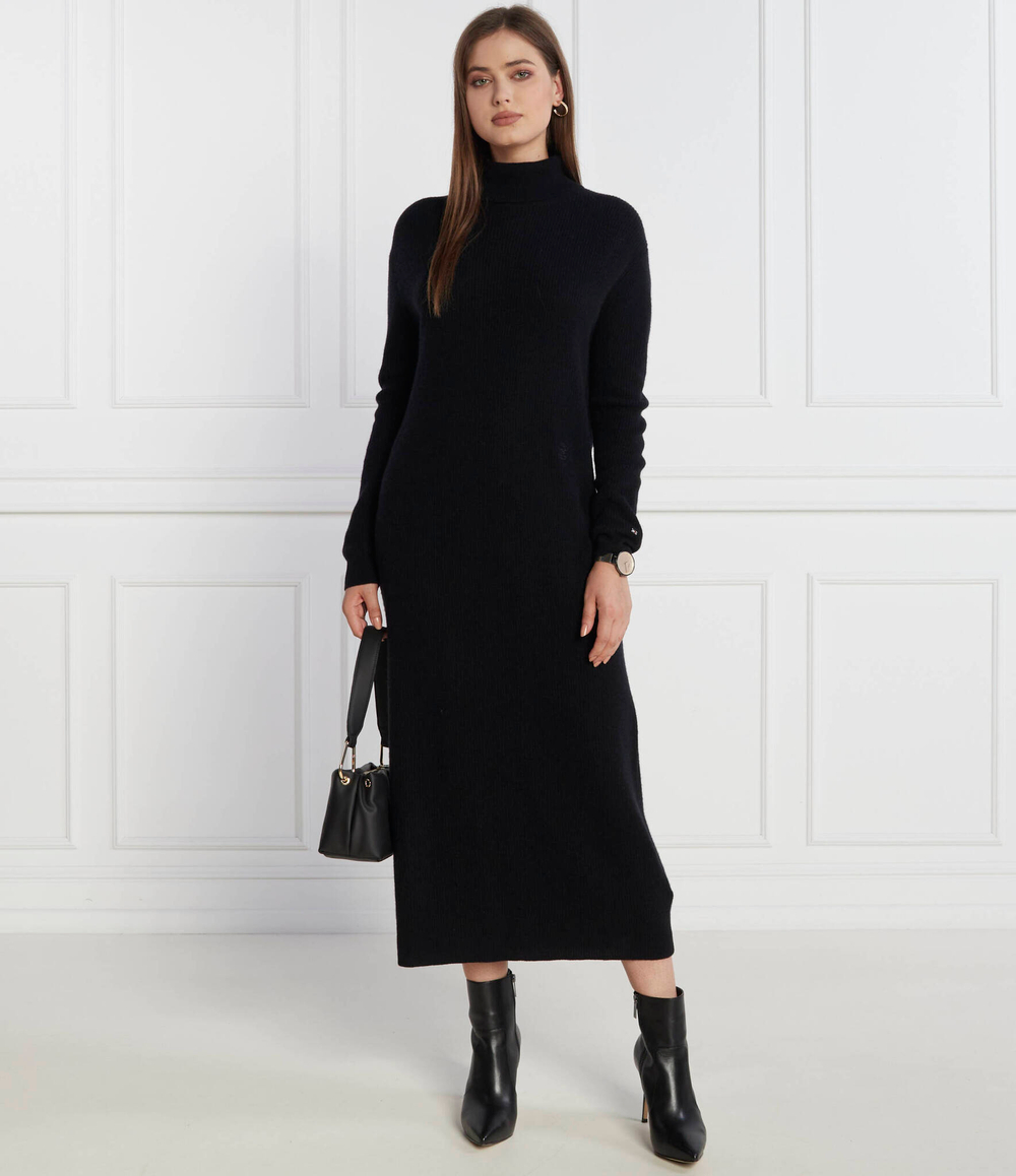 Платье MD WOOL CASH ROLL-NK Tommy Hilfiger - черный(WW0WW39925)