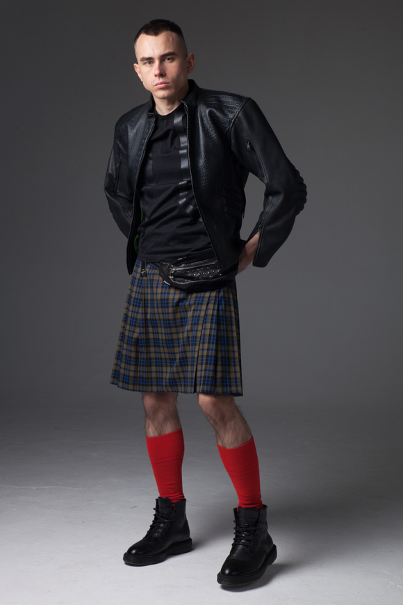 Килт зеленый мужской