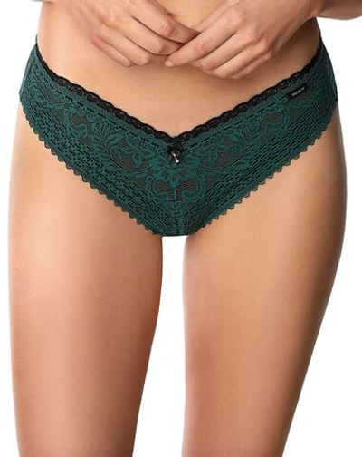 Трусики-бразилиана Xena (Размер: M) (Цвет: изумрудный)