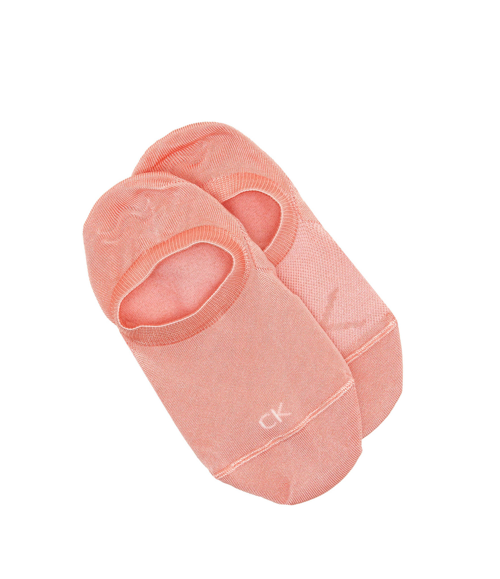 Носки/носки-следы 2 пары Calvin Klein - персиковый(701226654)
