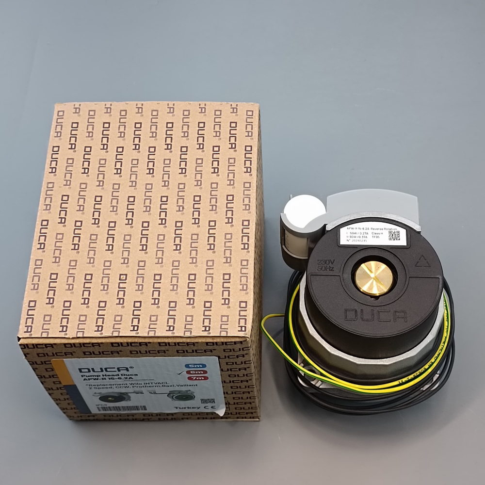 Циркуляционный насос для котлов Protherm Гепард, Пантера - DUCA APW-R-6.2A (аналог WILO INTVACL 15/5-2, 15/6,7-2, WILO VACL 15/7 compact-2)  арт. 0020097216BY, 0020197549, 0020186162