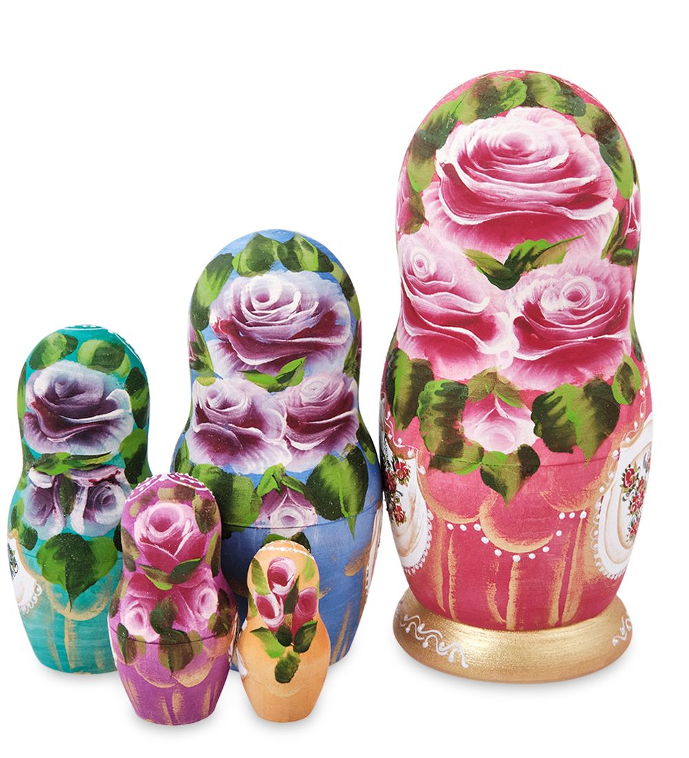 Народные промыслы МР-44/ 2-B Матрешка 5м «Василина с гармошкой»