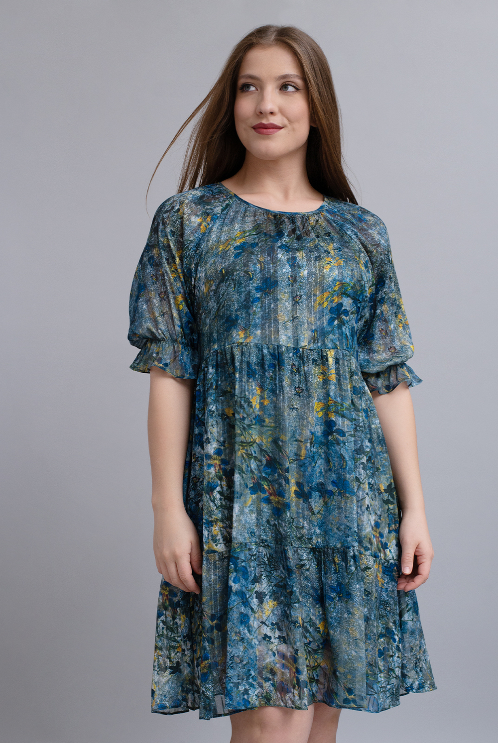 Летнее платье 3108АПА, Цветы #284Цм053108АПА