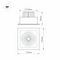 Встраиваемый светодиодный светильник Arlight CL-Kardan-S152x152-25W Warm3000 037030