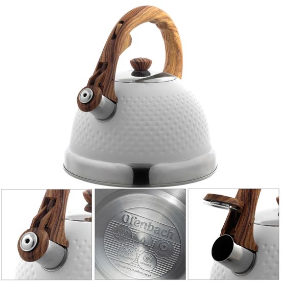 Чайник 2,7 л. из нержавеющей стали со свистком Ofenbach NB 100305