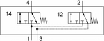 Распределитель для монтажа на лицевой панели Festo SV/O-3-PK-3X2