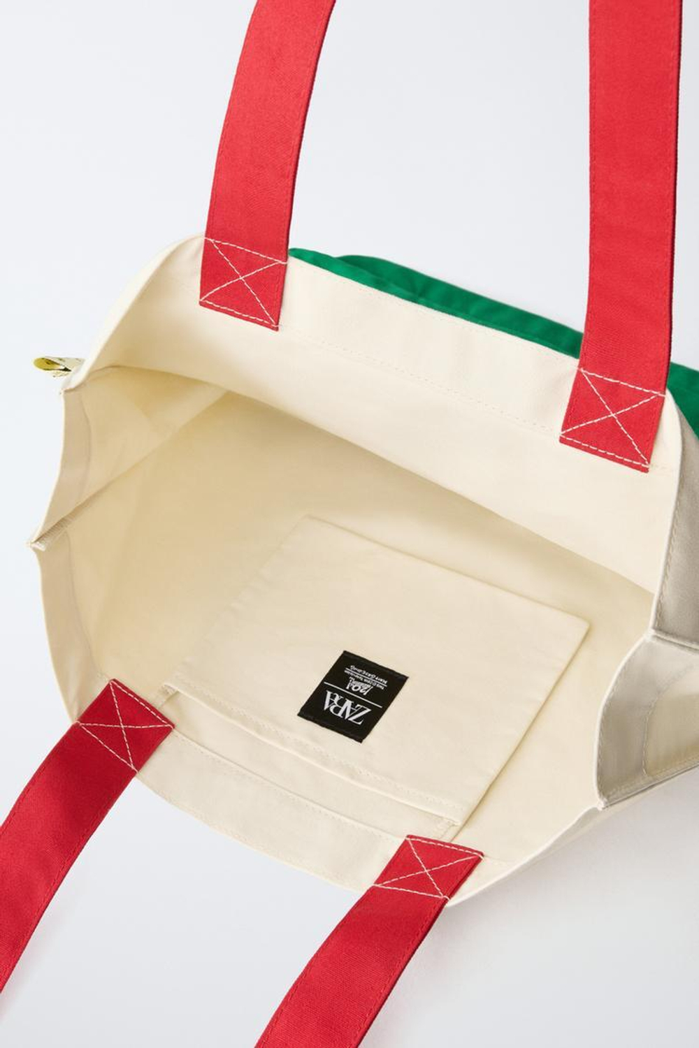 ZARA СУМКА-ШОПЕР THE SIMPSONS ™ MATT GROENING, БЕЛЫЙ