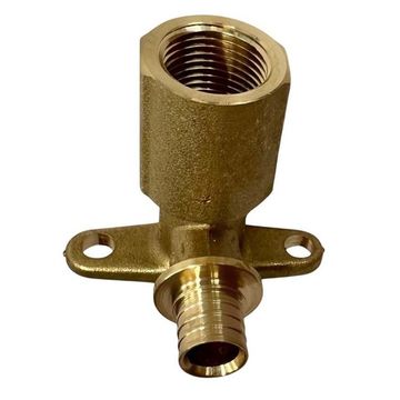 Угольник настенный с креплением удлинённый Rommer 16x1/2" LONG (RFA-0032-001612)