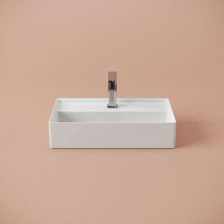 Раковина Artceram Scalino SCL006 05 00 накладная 50 см, цвет белый матовый