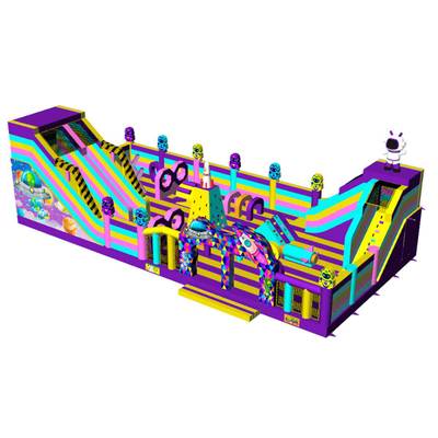 Коммерческий надувной батут «Космический калейдоскоп» 17,5*8,5*6 м