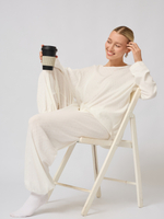 Пижама с брюками и лонгсливом " сердечки"