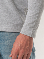 Футболка мужская с круглым вырезом серый меланж