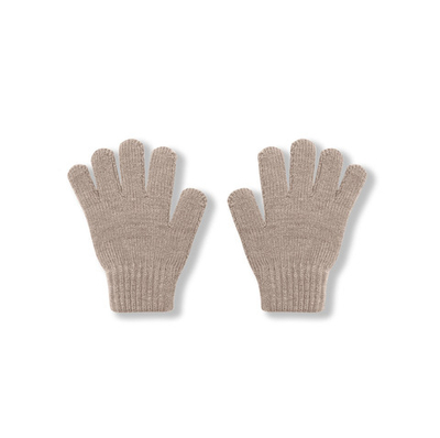 Перчатки вязаные (теплый беж)