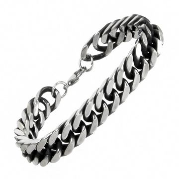 Браслет черненый Цепь 6*13*220 мм (239)