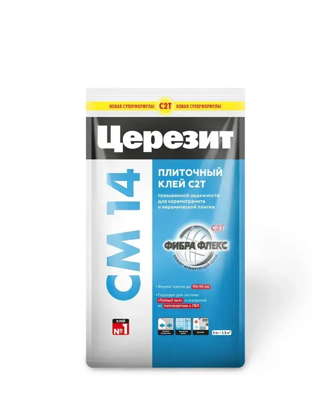 Клей для плитки и керамогранита Церезит CM 14 5кг